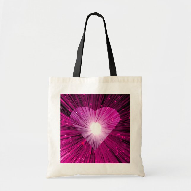 Pink Heart tote bag (Front)
