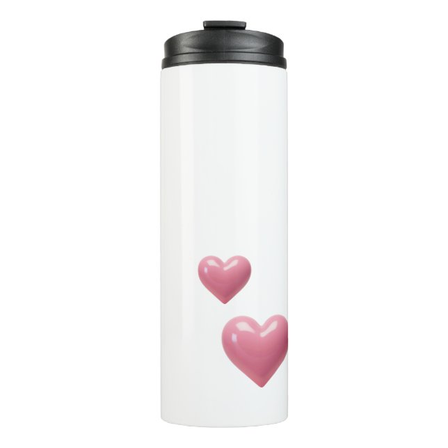 Pink Heart Valentine's Tumbler (Front)