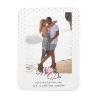Pink Heart We Do Quote Polka Dots Photo Wedding