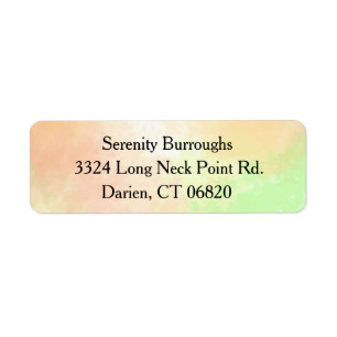 Pink Heart With Love Arrow Personalised Address