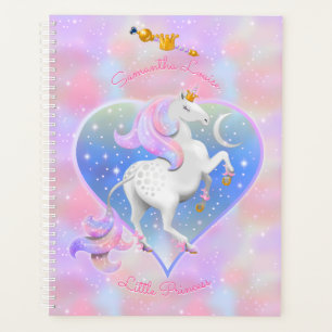 Pink Heart with Unicorn Baby Planner