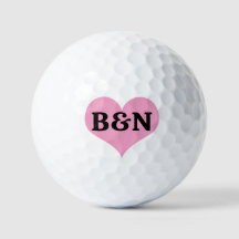 Pink Heart With Your Text or Name Monogram Initial