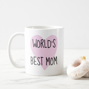 Pink Heart World's Best Mom Mug   Mother's Day Mug
