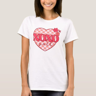 Pink Heart Xoxo Hugs and Kisses T-Shirt