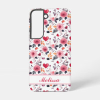 Pink Hearts And Roses
