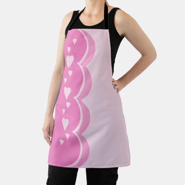 Pink Hearts Apron (Insitu)