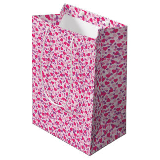 Pink Hearts Bag for Valentines Day