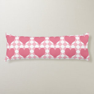 Pink Hearts Body Cushion