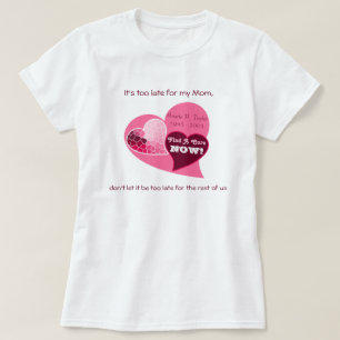 Pink Hearts Breast Cancer Memorial T-Shirt