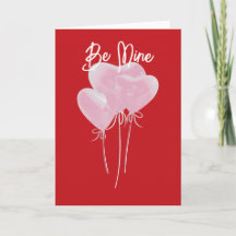 Pink Hearts Card