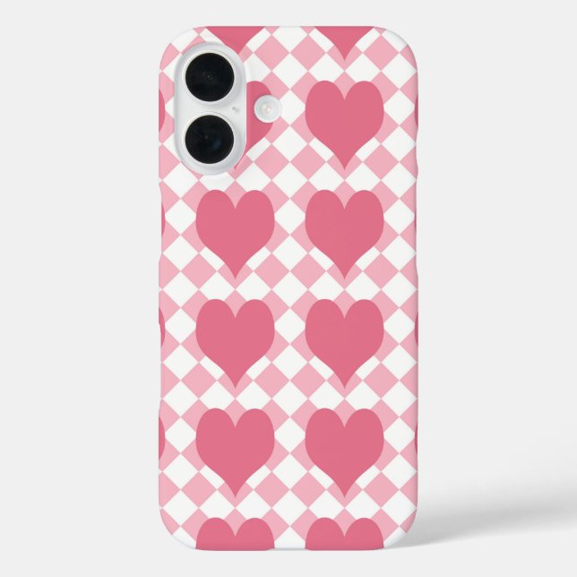 Pink Hearts Case-Mate iPhone Case (Back)