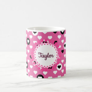 Pink Hearts Coffee Mug