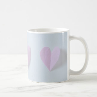 Pink hearts coffee mug