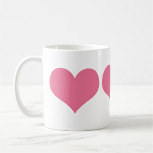 Pink Hearts Coffee Mug