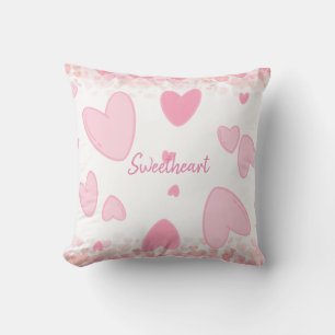 PINK HEARTS CUSHION