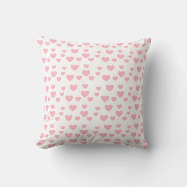 Pink Hearts Cushion (Front)
