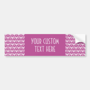 Pink Hearts custom bumpersticker Bumper Sticker