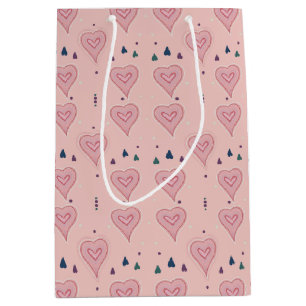 Pink Hearts Gift Bag