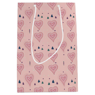 Pink Hearts Gift Bag