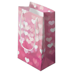 Pink Hearts Gift Bag - Glossy