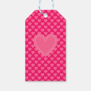 Pink Hearts Gift Tags