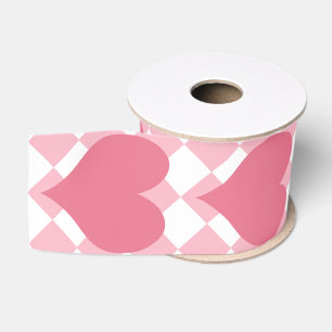 Pink Hearts Grosgrain Ribbon