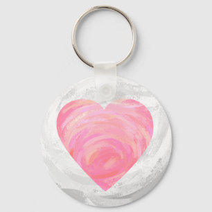 Pink Hearts Key Ring