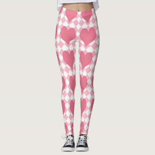 Pink Hearts Leggings