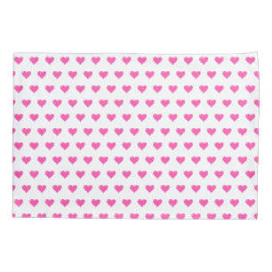 Pink Hearts - Love Pillowcase