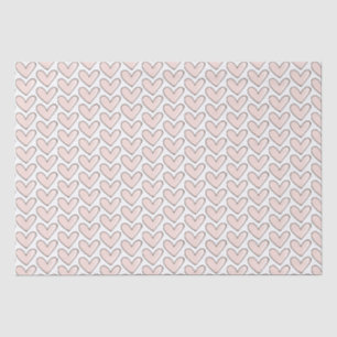 Pink Hearts Love Tissue Paper