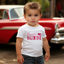 Pink Hearts Mommys Valentine