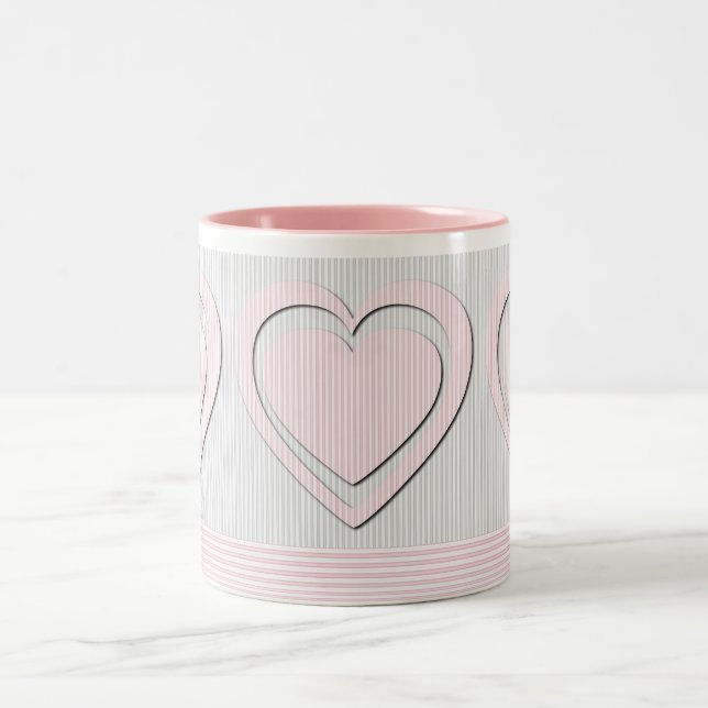 Pink Hearts - Mugs (Center)