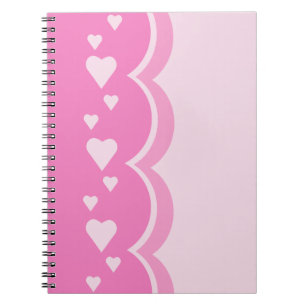 Pink Hearts Notebook