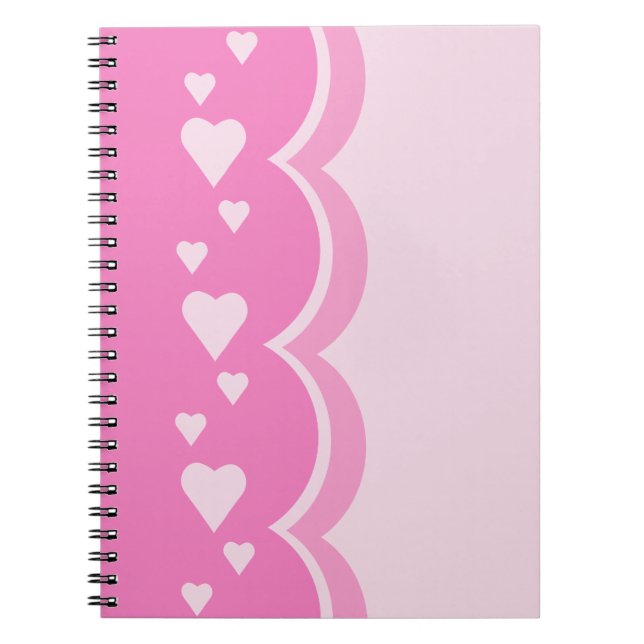 Pink Hearts Notebook (Front)