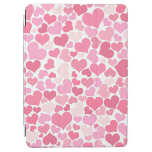 Pink Hearts Pattern - iPad Cover