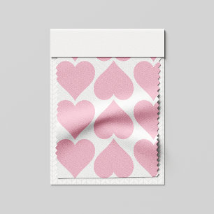Pink Hearts Pattern, Romantic, Love Fabric