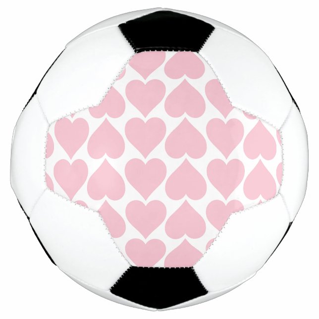 Pink Hearts Pattern, Romantic, Love Football (Front)
