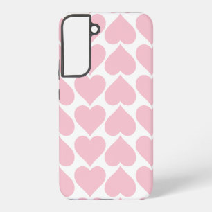 Pink Hearts Pattern, Romantic, Love Samsung Galaxy Case
