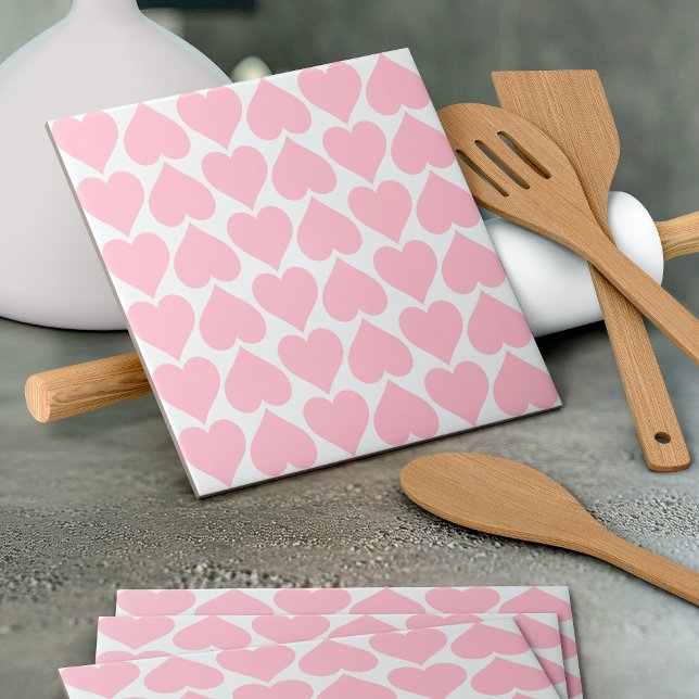 Pink Hearts Pattern, Romantic, Love Tile (Creator Uploaded)