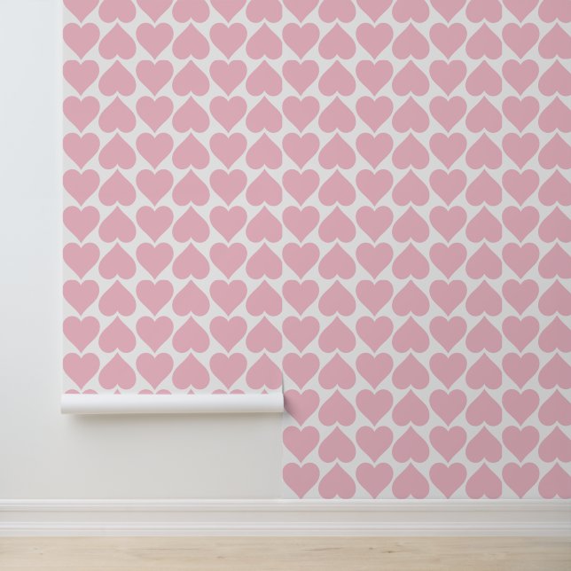 Pink Hearts Pattern, Romantic, Love Wallpaper (Application)