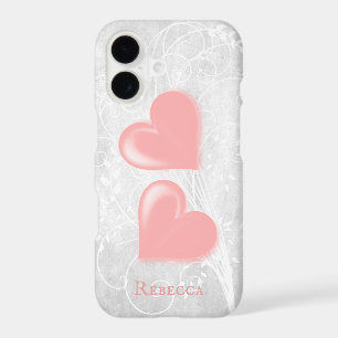 Pink Hearts Personalised Case-Mate iPhone Case
