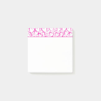 Pink Hearts Post-It Notes
