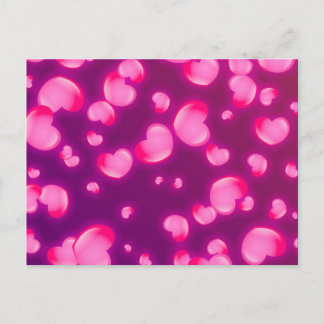 Pink Hearts Postcard