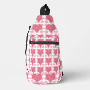 Pink Hearts Sling Bag