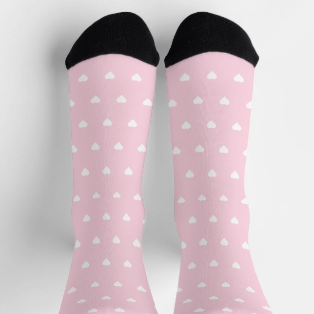 Pink Hearts Socks (Top)