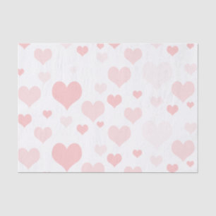 Pink Hearts Tissue Paper
