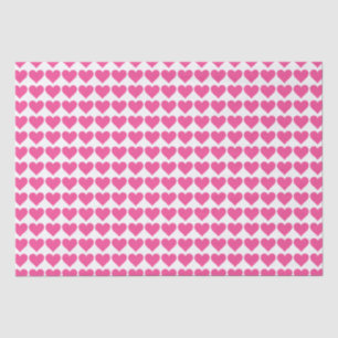 Pink Hearts Tissue Paper