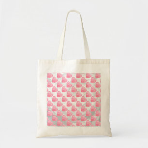 Pink Hearts Tote Bag