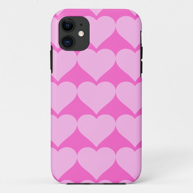 Pink Hearts,Unconditional Love_ Case-Mate iPhone Case (Back)