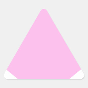 Pink Hearts,Unconditional Love_ Triangle Sticker